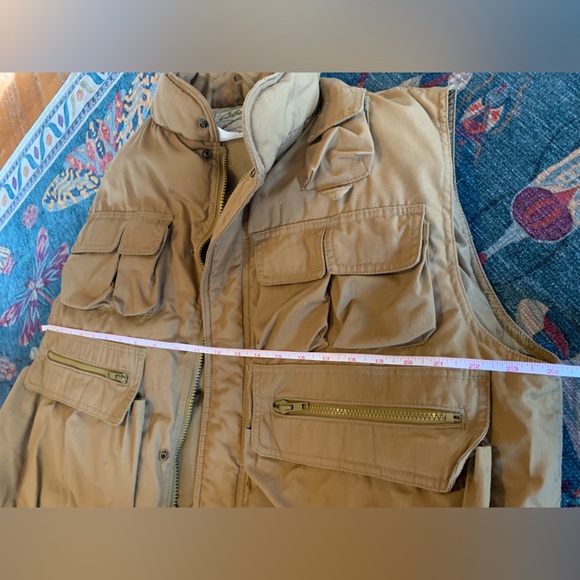 XL Cabela’s Vest Down Khaki Cargo Vintage Hunting Sidney Nebraska USA - Picture 8 of 10